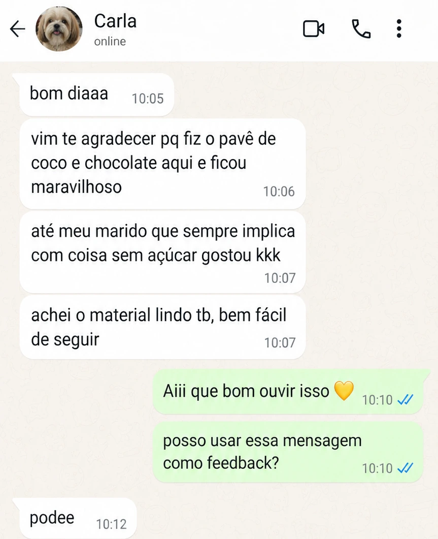 Depoimento de cliente