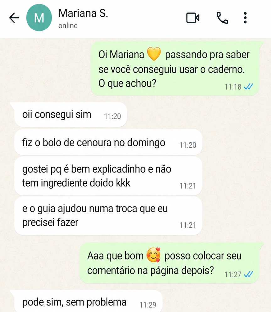 Depoimento de cliente