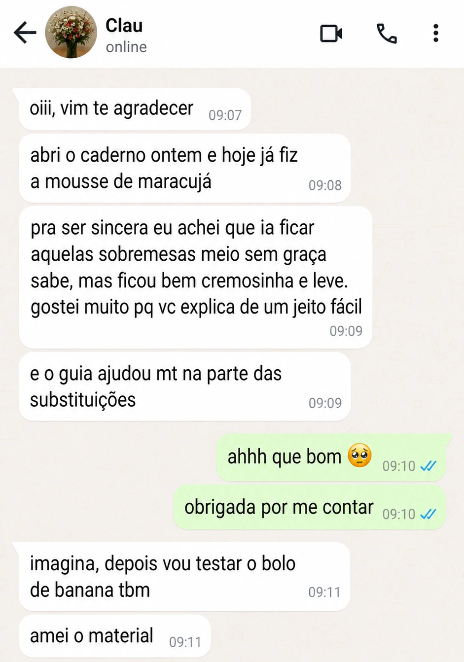 Depoimento de cliente