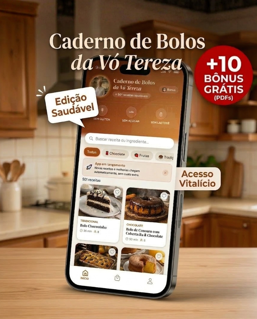 Caderno de Bolos da Vó Tereza - Edição Saudável