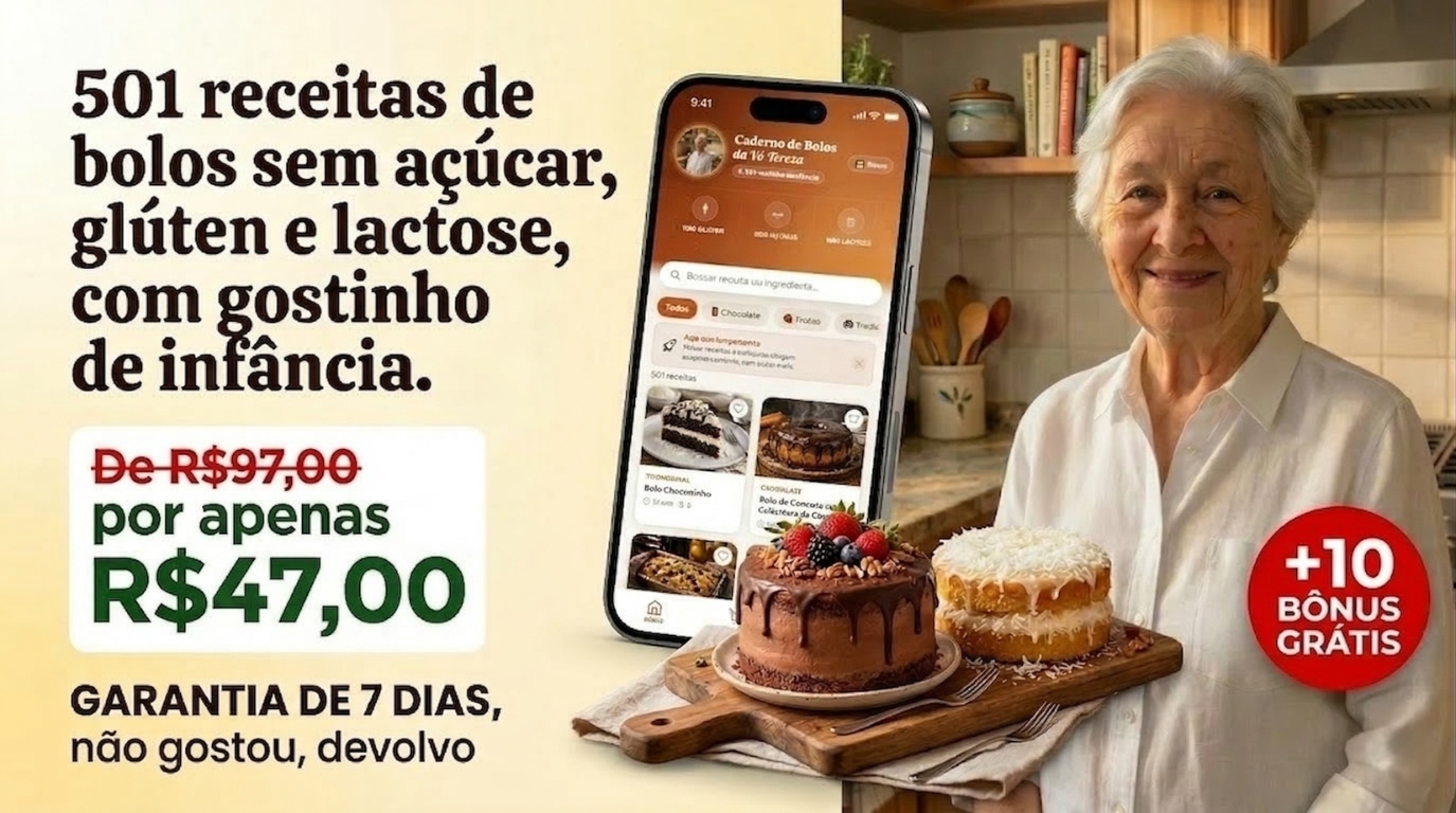 Caderno de Bolos da Vó Tereza — App com 501 Receitas